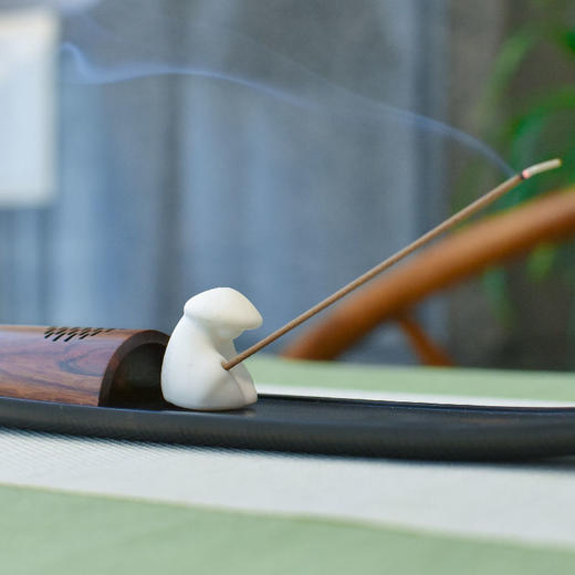 羽诗制造出品 花逐轻舟套装船型香器青瓷花瓶文创礼盒 商品图1