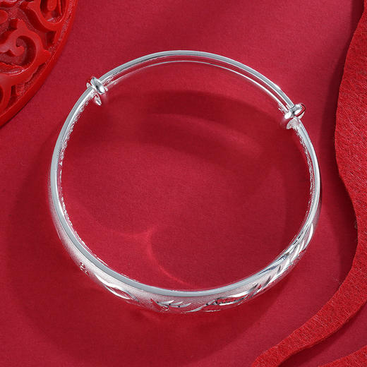 子佩集S999银【凤凰于飞】手镯【ZCN442Y】推拉2212 商品图3