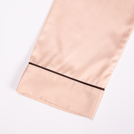 都市丽人哑光弹力色丁薄长袖家居服睡衣新年本命年红品LH31D1 商品图11