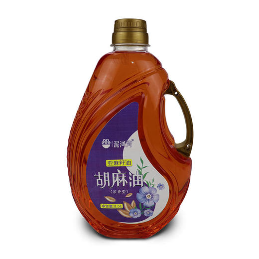 泥河湾 张家口阳原县压榨2级浓香型胡麻油2.5Lx1桶 粮油调味 商品图0