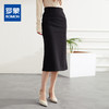 罗蒙四季款女裙女式半截裙时髦百搭商务通勤中长款纯色简约半身裙女 商品缩略图0