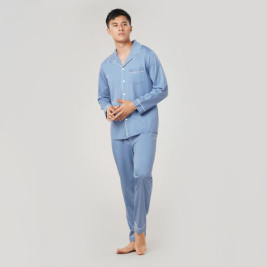 都市丽人无尘棉单面薄长袖家居服睡衣新年本命年红品FH30A6 商品图9