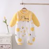 【可爱萌趣 保暖舒适】拜年服婴儿衣服新生儿夹棉连体衣宝宝秋冬季棉服外出服装哈衣爬爬 商品缩略图8