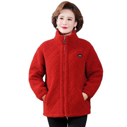 妈妈装颗粒绒外套加厚加绒卫衣中老年时尚ZQ 商品图3