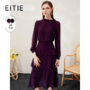 EITIE爱特爱春季新款气质立领灯笼袖垂坠时尚蛋糕连衣裙A2307107 商品缩略图1