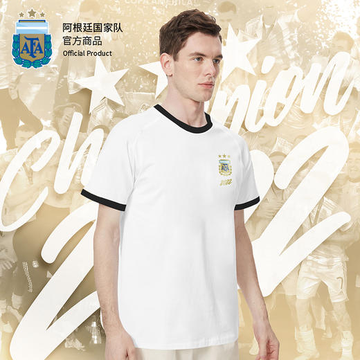 【三星冠军款】阿根廷国家队官方商品丨白色大名单夺冠款T恤梅西 商品图2