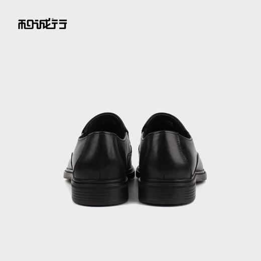 和诚行 2023春季新款男士休闲皮鞋一脚蹬真皮商务正装皮鞋1690024 商品图4