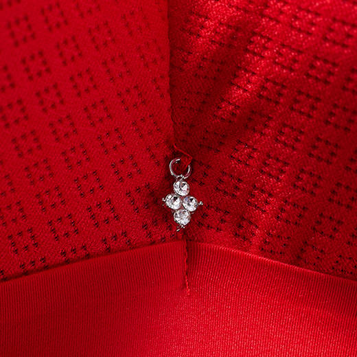 都市丽人内衣自然舒适中厚蕾丝四排扣树脂胶圈3/4杯常规文胸LB211A 商品图8