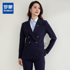 【上衣+裤子】罗蒙春秋款女式套装时尚优雅通勤舒适西服套装两件套女