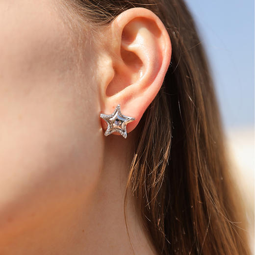 【阚清子&刘忻同款】Retro Chic意大利复古时尚首饰 星芒流苏耳环 商品图3