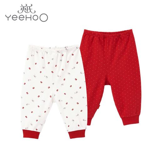 英氏 新款宝宝内衣家居睡裤红色喜庆新年装裤子YLCAJ00001A01 商品图0