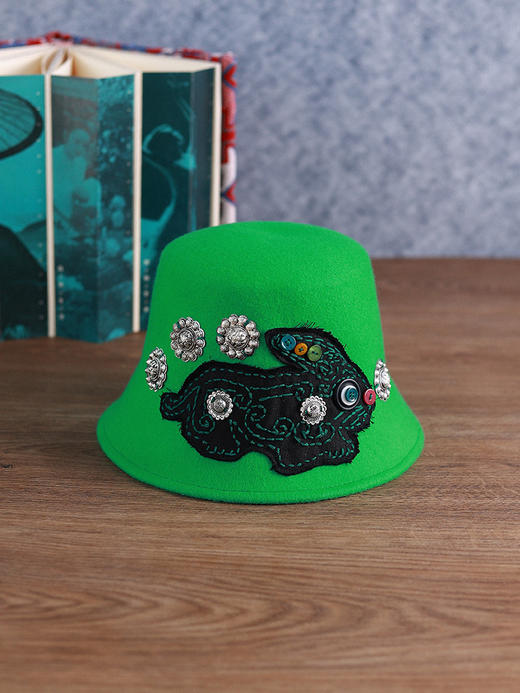 伏兔望月毛呢渔夫帽 商品图2