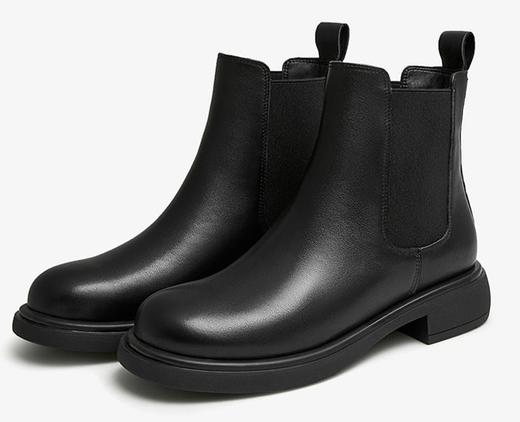 百货世界-百思图-牛皮革女皮靴 商品图0