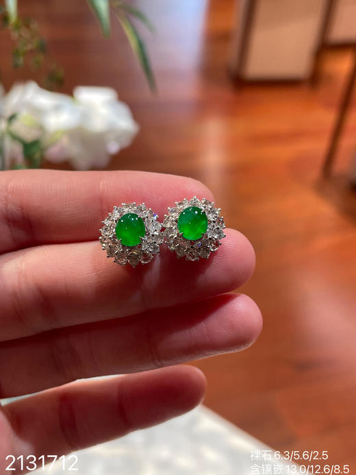 2131712，玻璃蛋面耳钉。具体价格微信咨询 商品图6