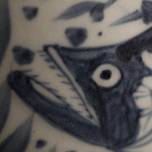 仿古【元·蕃莲鱼藻图】锡口茶叶罐 商品图3