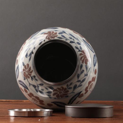 仿古【元·菊瓣纹】锡口茶叶罐 商品图2