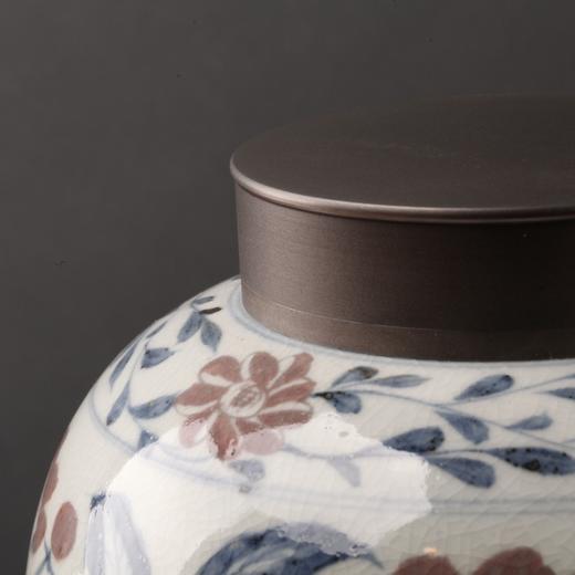 仿古【元·菊瓣纹】锡口茶叶罐 商品图3