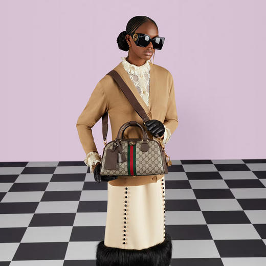 GUCCI 古驰 女士 Ophidia系列 中号 GG 手提包 混色 724575 9C2SG 8746 商品图3