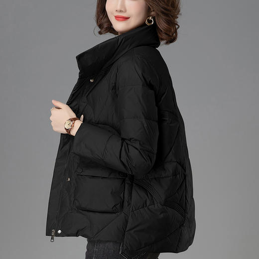 短款羽绒服冬季休闲显瘦时尚小个子90白鸭绒外套HR-WJ390339 商品图3