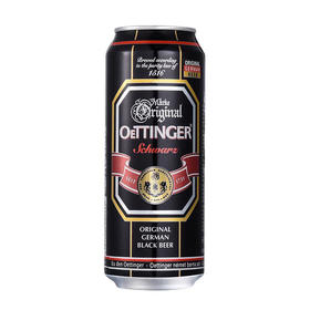 德国原装进口啤酒易拉罐奥丁格黑啤酒500ml