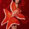 小红书同款沙燕金鱼风筝 结婚拍照道具新年拍照古风纸鸢制婚服 商品缩略图0