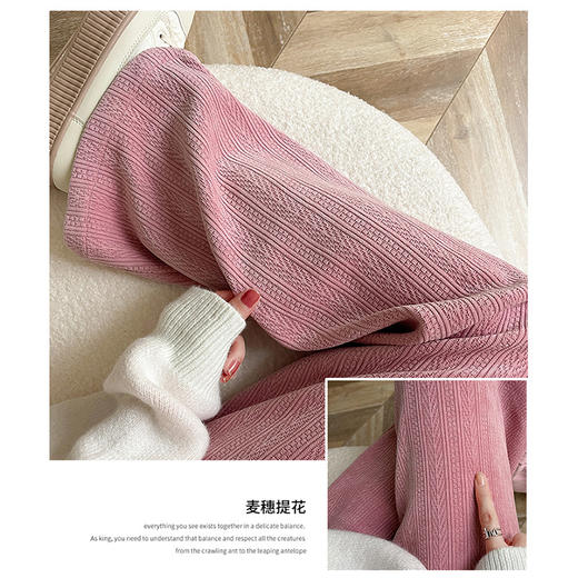 【应季好物】雪尼尔阔腿裤麦穗纹 商品图2