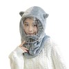 【循环包裹 聚热恒温】冬季儿童防风帽子围脖带面罩毛绒护耳帽套头帽保暖帽成人女保暖 商品缩略图4