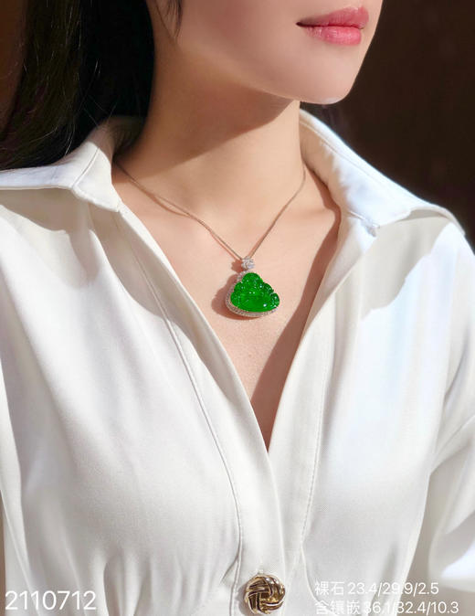2110712，老坑帝王绿佛公吊坠。具体价格微信咨询 商品图4