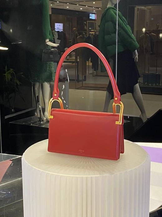 Deco Line Shoulder Bag 朱砂红方形包 商品图1