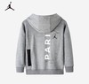 乔丹童衣春秋新款男童女童大巴黎系列毛圈连帽卫衣JD2232014 商品缩略图1