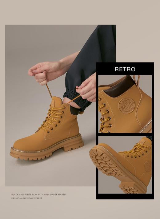 百货世界-百思图-复合材料/人造革女靴 商品图2