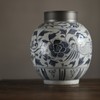 仿古【元·凤穿牡丹纹】锡口茶叶罐 商品缩略图0