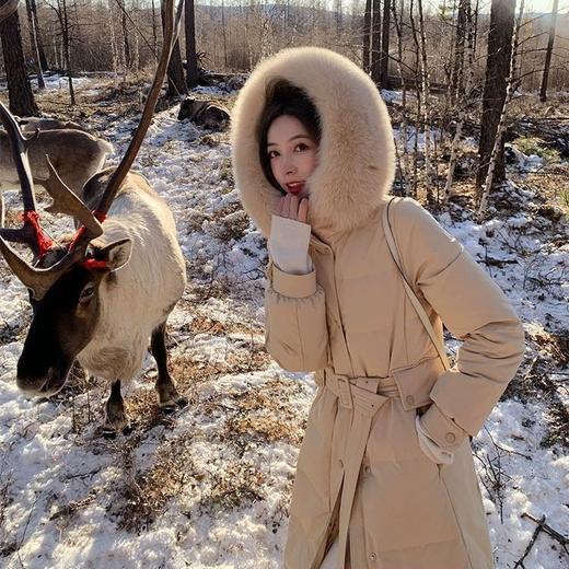 【应季好物】过膝毛领羽绒服 【狐狸毛领】 商品图1
