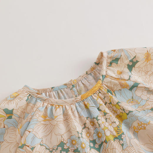 【马克珍妮 芦芙】春装新款 水上花卉宽松纯棉连衣裙230016 商品图2