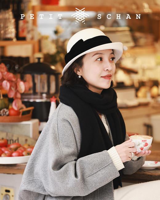 PETIT SCHAN小闪 #044 Scarlett斯佳丽 澳洲进口羊毛100支超细羊毛法式小礼帽 商品图5