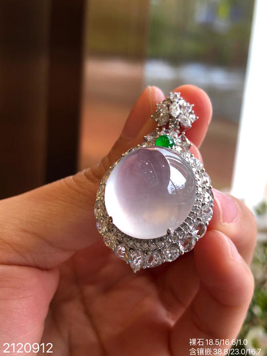 2120912，玻璃蛋面吊坠。具体价格微信咨询 商品图5