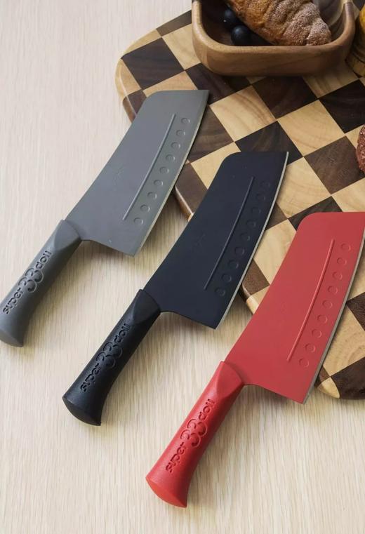 美人帮刀彩色厨刀切菜切肉刀多用菜刀厨师钢刀免磨锋利超轻切冻肉 商品图6