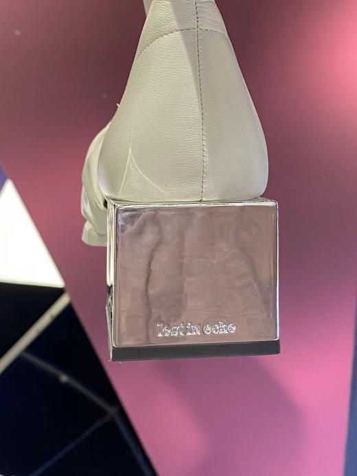 羊皮拧结金属方跟短靴 商品图4