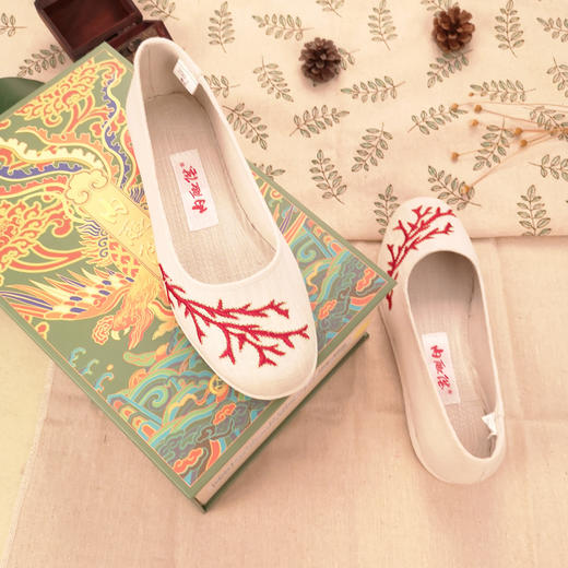 内联升女鞋手工单鞋千层底工艺十字底海元口布鞋8425A/8671A 商品图2