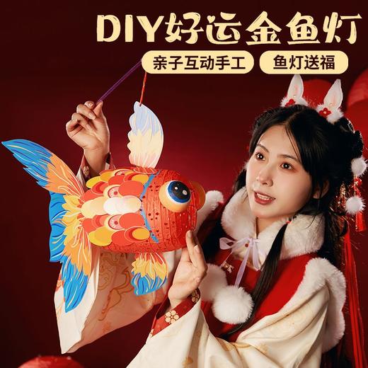 2023过新年春节元旦手工diy好运金鱼灯儿童制作材料兔年灯笼手提 商品图3