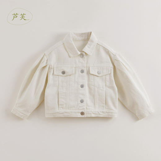【马克珍妮 芦芙】春装新款 女童落肩袖纯棉牛仔外套230170 商品图2
