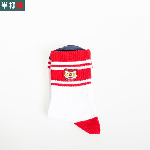 【 6双6折】女 | 女士舞狮刺绣时尚袜【粉色袜卡2双装】【2222212】 商品图2