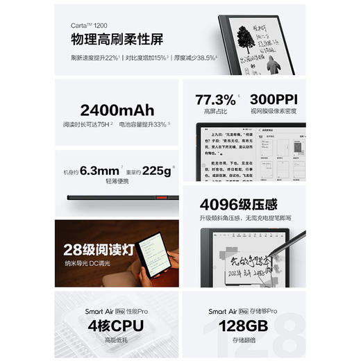 掌阅iReader Smart Air 系列 8英寸 超灵动 64G 智能阅读本 商品图2