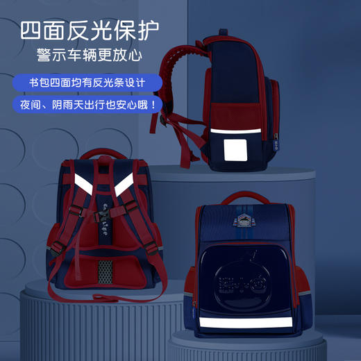 【爆款清仓】米小圈美好生活书包A款（蓝）/ B款（粉） 颜色任选  小学生书包（3-6年级） 商品图2