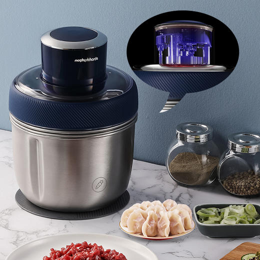 【清仓特惠】摩飞绞肉机家用电动多功能碎菜绞肉馅料理机不锈钢辅食搅拌绞馅机 商品图2