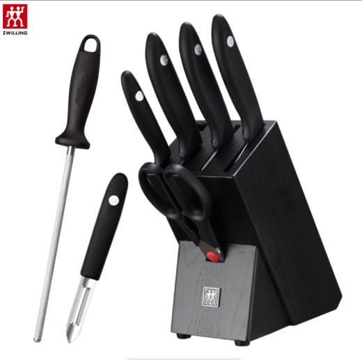 德国双立人Twin Point S 刀具8件套切菜刀剁骨刀蔬果刀剪刀磨刀棒削皮刀组合 商品图3