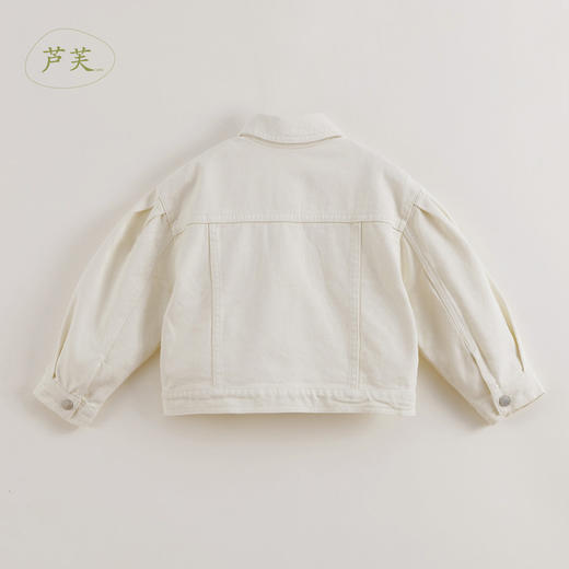 【马克珍妮 芦芙】春装新款 女童落肩袖纯棉牛仔外套230170 商品图3