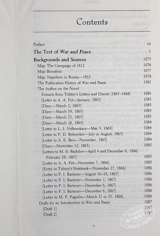 【中商原版】War and Peace 英文原版 战争与和平 Leo Tolstoy 商品图5