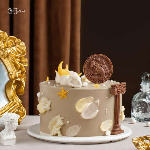 摩羯座.奶油蛋糕，可选2磅（fwh） 商品图1