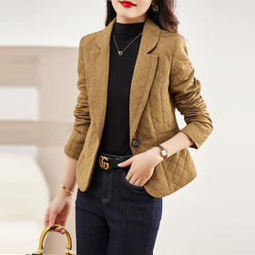 外套短款纯色时尚气质修身显瘦小个子休闲洋气上衣HR-WG98259